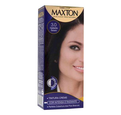 Kit Prático Tintura Creme Maxton 3.0 Castanho Escuro - Embelleze