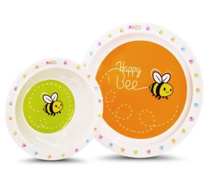 Kit Prato E Tigela Happy Bee - Comtac Ref 6400