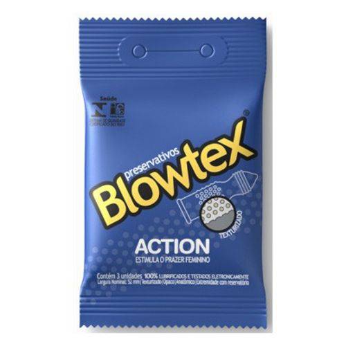 Kit Preservativo Blowtex Action - com 12 Unidades