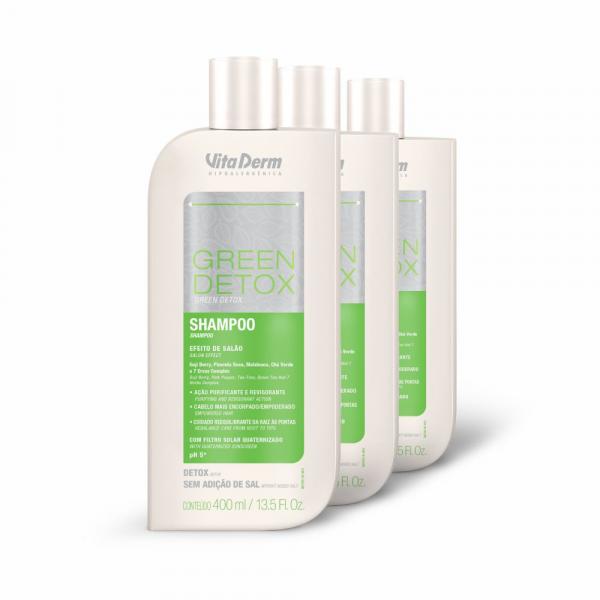Kit 3 Produtos Green Detox Vitaderm Controle de Oleosidade - Vita Derm