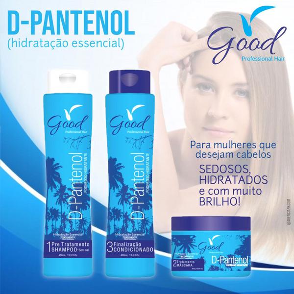 Kit Professional D-pantenol Hidratação Essencial - Shampoo , Condicionador , Máscara - Good Professional Hair