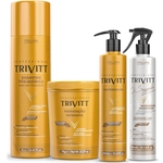 Kit profissional Trivitt Hidrat. Cauterizaçao Fluido Segredo