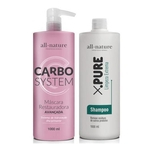 Kit Progressiva Carbocisteina 1000ml+Shampoo Xpure Limpeza