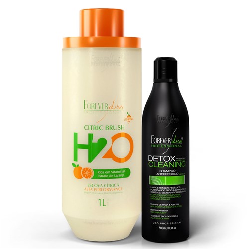 Kit Progressiva Citric H2o e Shampoo Detox Forever Liss