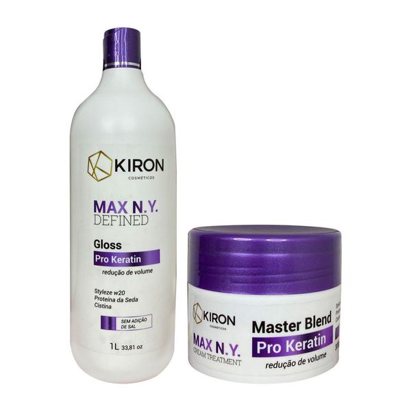 Kit Progressiva Defined 1l + Botox Pro Keratin 300g Kiron Cosméticos Max N.Y.