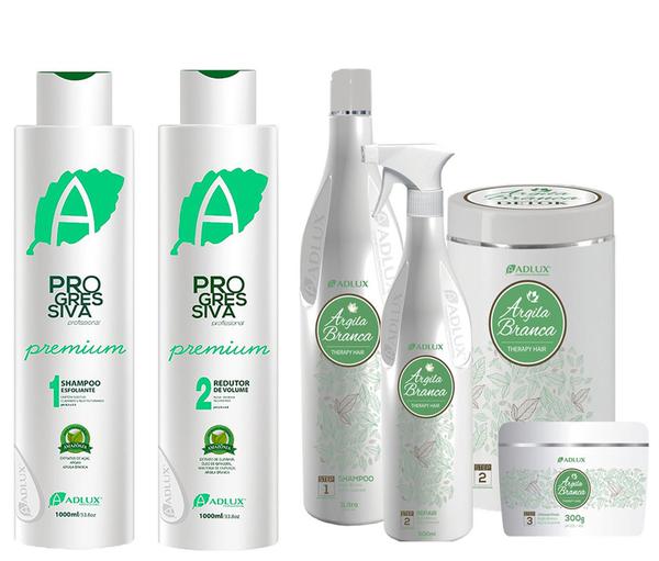 Kit Progressiva Organica + Argila Branca Profissional Adlux