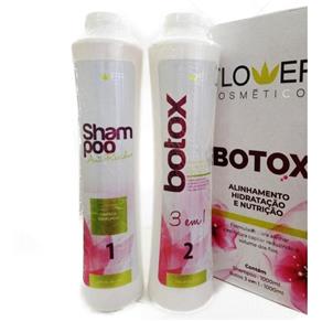 Kit Progressiva Shampoo Anti Resíduo + Botox Capilar Flower