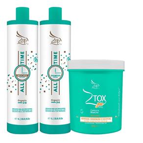 Kit Progressiva Shampoo Máscara Organic All Time Ztox Zero Zap Cosméticos