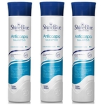 Kit Promo C/ 3 Shampoo Anticaspa Shine Blue 300ml