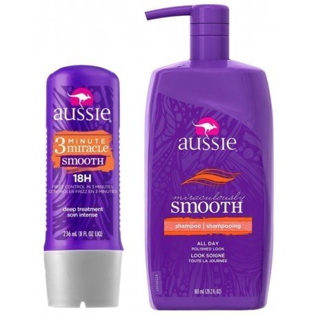 Kit Promocional Shampoo + Máscara para Cabelo Aussie Smooth - 865Ml/23...