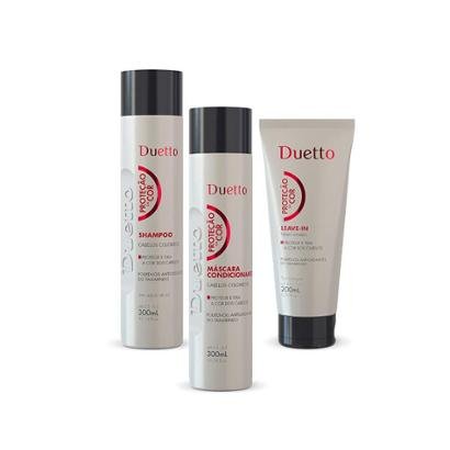 Kit Proteção da Cor Duetto 1 Shampoo 300ml+ 1 Cond 300ml+ 1 Leave-In 200ml