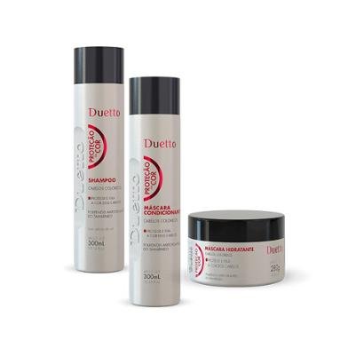 Kit Proteção da Cor Duetto Shampoo 300ml+ Cond 300ml + Máscara 280g