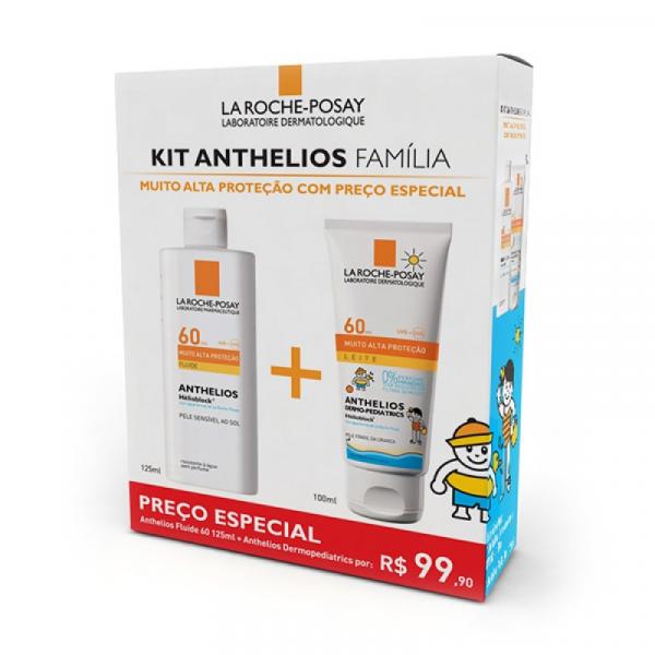 Kit Proteção Solar Facial Anthelios Fluide FPS 60 125ml + Dermo Pediatric - La Roche-posay