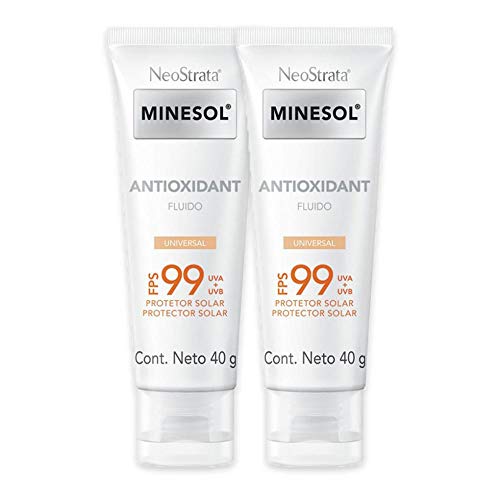 Kit 2 Protetor Solar Facial Neostrata Minesol Antioxidante Universal Fps 99 40g