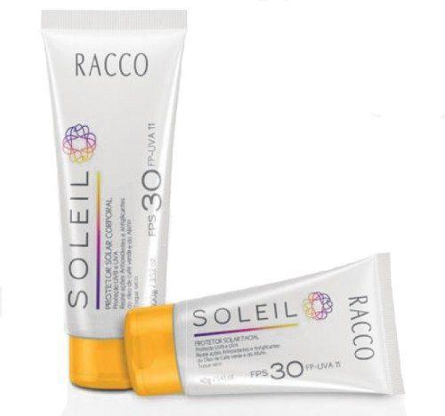 Kit Protetor Solar Racco Soleil Fps30 Corporal + Facial