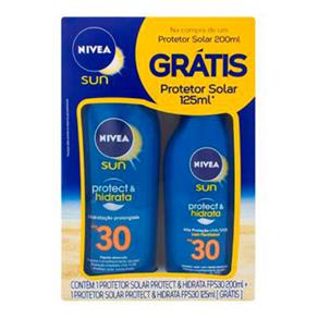 Kit Protetor Solar Sun Protect & Hidrat FPS 30 + Nivea - 200 Ml + 125ml