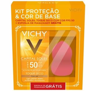 Kit Protetor Solar Vichy Capital Soleil Fps50 + Pincel