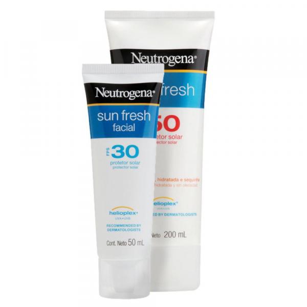 Kit Protetor Sun Fresh Body FPS 50 200ml + Facial FPS 30 50g - Neutrogena