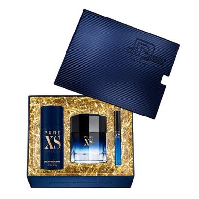 Kit Pure XS Eau de Toilette Paco Rabanne Perfume Masculino 100ml + Desodorante + Travel Size Kit