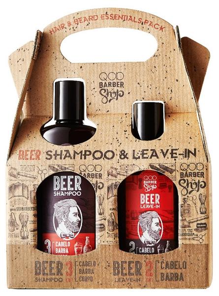 Kit - QOD Barber Shop - Beer Shampoo Leave In