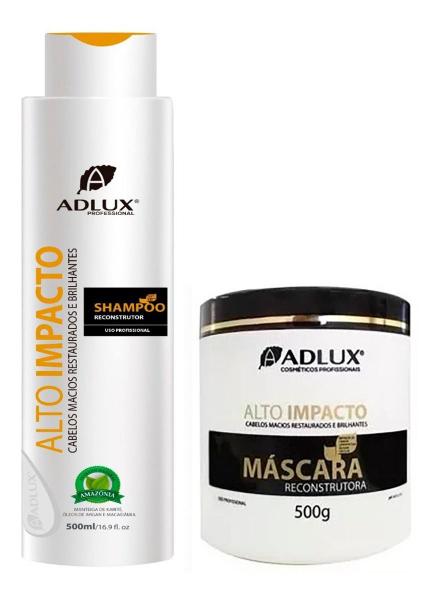 Kit Reconstrutor Alto Impacto Shampoo+ Mascara Adlux