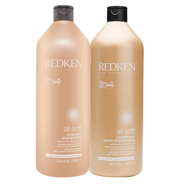 Kit Redken All Soft Shampoo e Condicionador de Litro