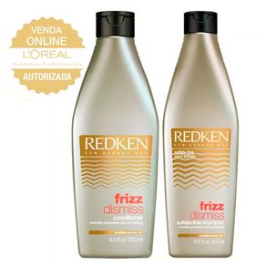 Kit Redken Frizz Dismiss Duo com Condicionador (Shampoo e Condicionador) Conjunto
