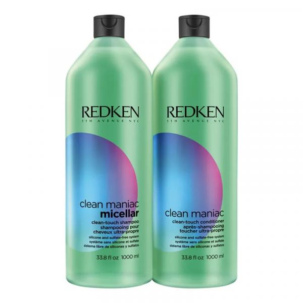 Kit Redken Sh. Clean 1L e Cond. Clean 1L Sem Sulfato e Silicones Limpa