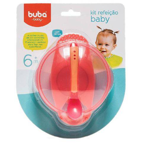 Kit Refeição Baby Rosa - Buba Baby