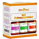 Kit Rejuvenescedor Ácido Hialurônico + D-pantenol + Vitamina E + Retinol Serum + Vitamina C - Nutrivale