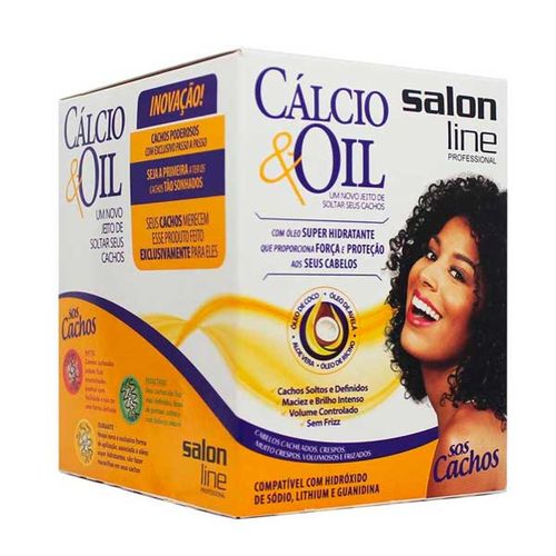 Kit Relaxamento Salon Line Sos Cachos Cálcio Oil