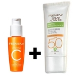 Kit Renew Vitamina C Super Concentrada 30ml + Protetor Solar Facial Renew Advance Matte Anti-Idade FPS50 - 50g