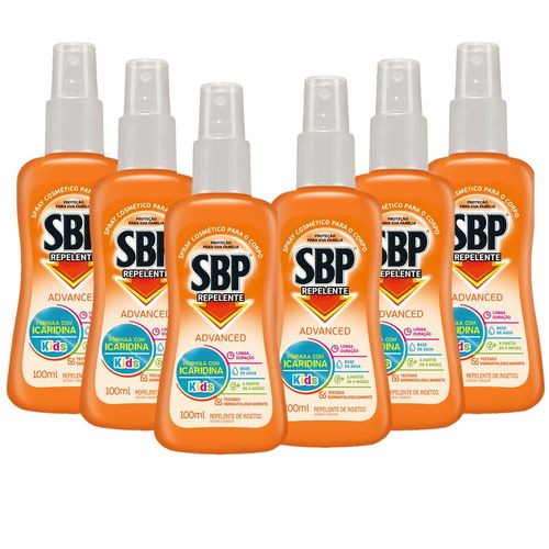 Kit Repelente SBP Advanced Kids Spray - 100ml com 6