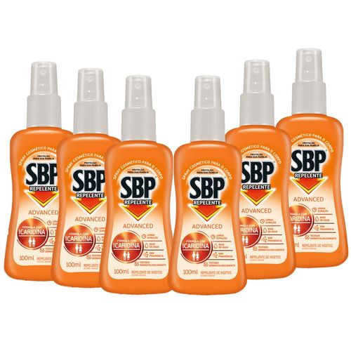 Kit Repelente SBP Advanced Spray - 100ml com 6