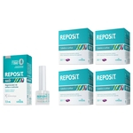 Kit reposit 120caps gel + reposit nails 7,5ml kress para tratamento das unhas e dos cabelos