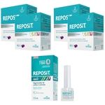 Kit reposit 360caps gel + reposit nails 7,5ml kress para tratamento das unhas e dos cabelos
