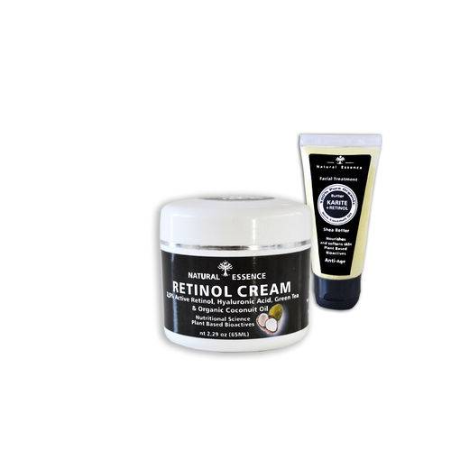 KIT Retinol Creme Tratamento Facial Karite Coco Orgânico