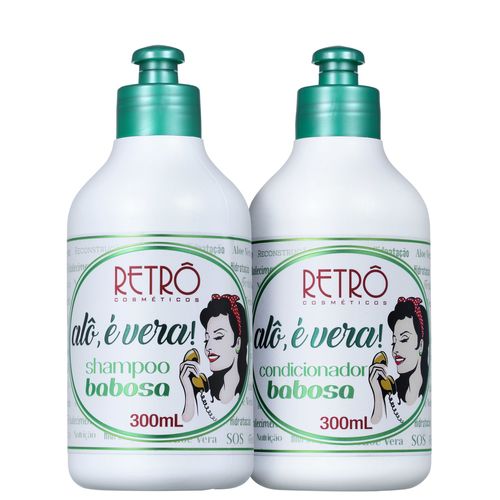 Kit Retrô Cosméticos Alô, é Vera! Babosa Duo (2 Produtos)