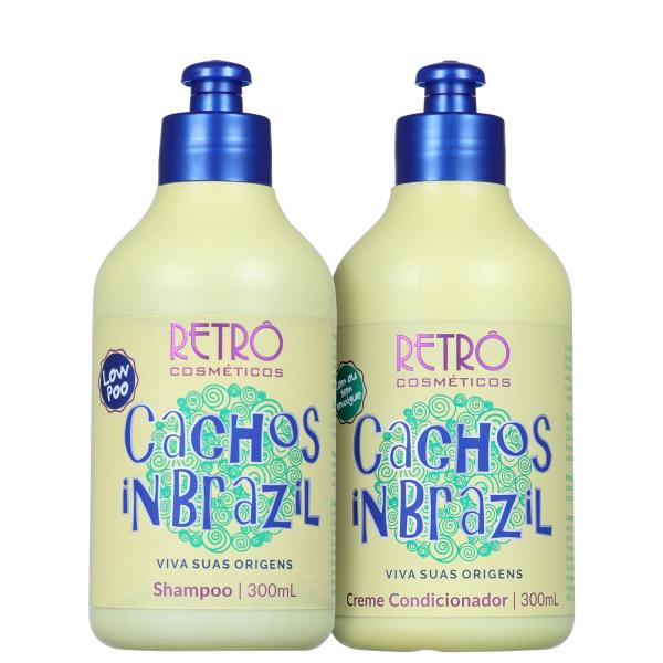 Kit Retrô Cosméticos Cachos In Brazil Duo (2 Produtos)