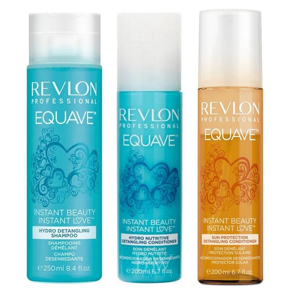 Kit Revlon Equave Detangling Shampoo - 250ml + Condicionador - 200ml + Condicionador Sun Protection - 200ml - Revlon Professional