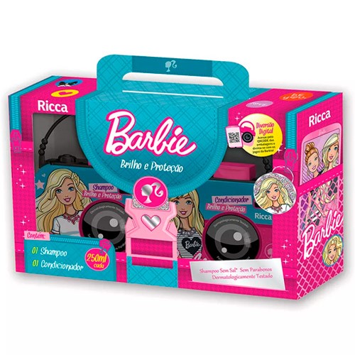 Kit Ricca Barbie Brilho e Proteção Shampoo + Condicionador 250ml