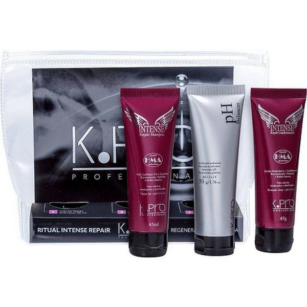 Kit Ritual Intense Repair - Shampoo + Acidificante Ph Balancer + Condicionador (3 Produtos) K.Pro - K-pro