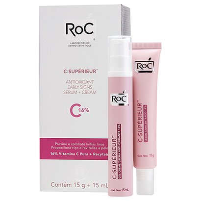 Kit ROC C-Supérieur Concentrado 16% Sérum 15ml + Creme Antioxidante 15g