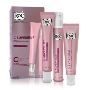 Kit Roc C-Supérieur Serum 15g + Gel Creme Anti-Oxidante 15ml + Gel Creme Anti-Oxidante Olhos 15g