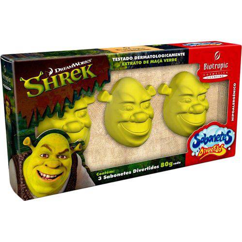 Kit Sabonete Divertido Shrek