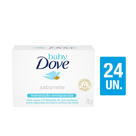 Kit Sabonete Dove Baby Hidratação Enriquecida 75G com 24Un