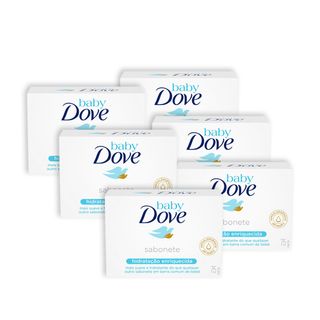 Kit Sabonete Dove Baby Hidratação Enriquecida 75g Leve 6 Pague 4