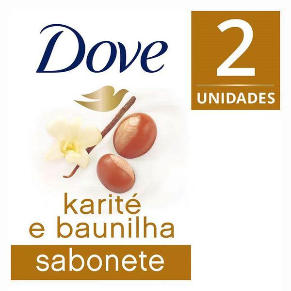 Kit Sabonete Dove Karité e Baunilha 90g com 2 Unidades