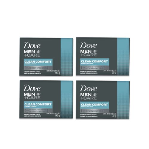 Kit Sabonete Dove Men Care Clean Comfort 90g Leve 4 e Pague 3