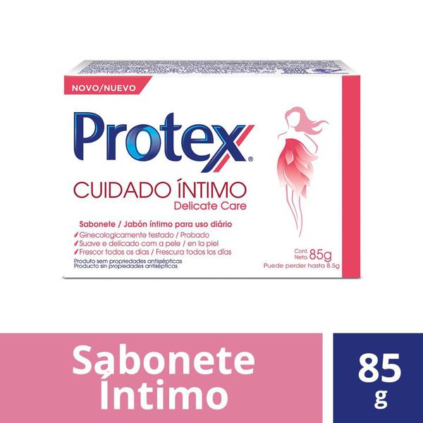Kit Sabonete em Barra Íntimo Protex Delicate Care 85g com 3 Unidades